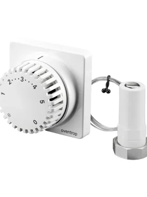 Knallerangebot Thermostat Oventrop Uni FH 7-28 C, mit Nullstellung 1-5, Fernverstellung, Kapillarrohr 2 m, weiß - 1012295
