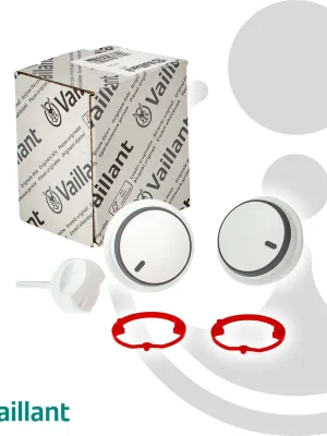 VAILLANT Knopf-Set 3-teilig für Gasheizkessel VC 126+196+246+306/3-5 (R3,5) 0020037662 Billig