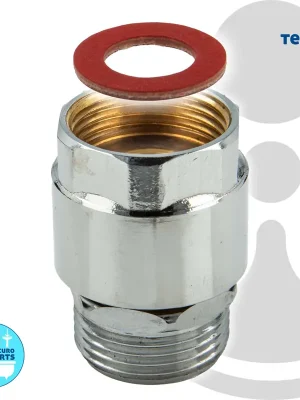 Abverkauf tecuro Rohrbelüfter für Auslaufventile und Zapfhähne, Innengewinde 3/4 x Außengewinde 3/4, Messing CW617N, verchromt