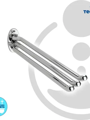 tecuro Handtuchhalter 3-teilig - Messing verchomt - 400 mm - schwenkbar Knallerangebot