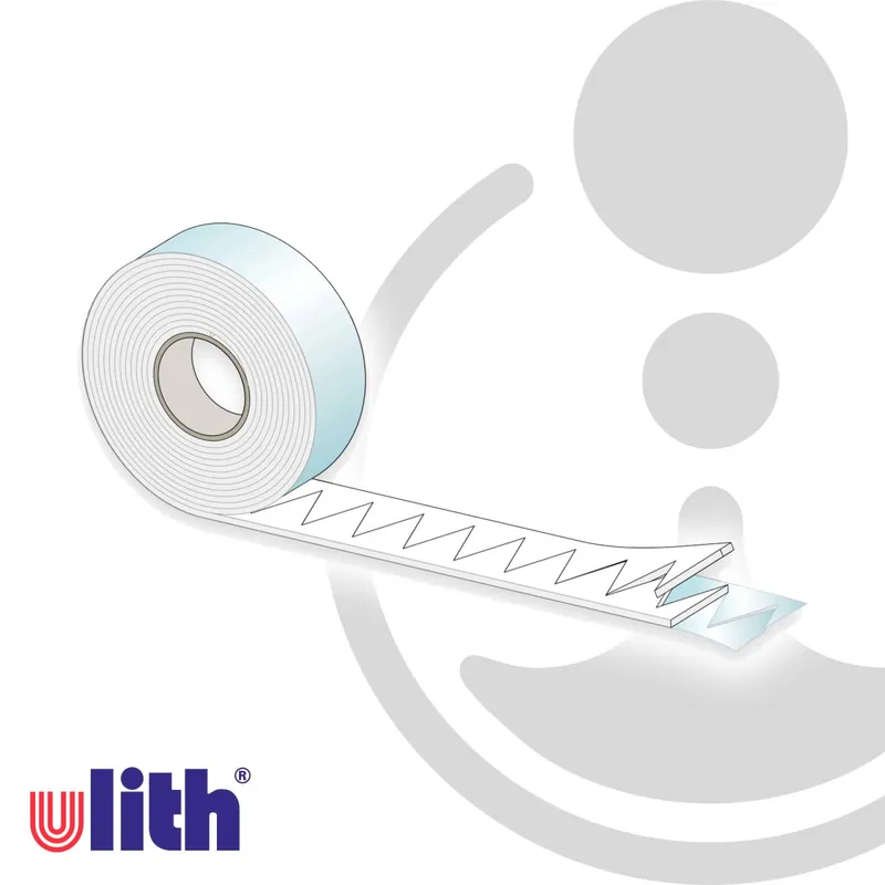 Ulith Zick-Zack Montagestreifen, Montageband, selbstklebend, 36 x 3 x 4500 mm, weiß Preisreduziert