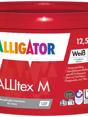 Neu Im Sortiment Alligator ALLItex M LEF Weiß 12,5 Liter
