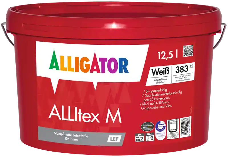 Neu Im Sortiment Alligator ALLItex M LEF Weiß 12,5 Liter