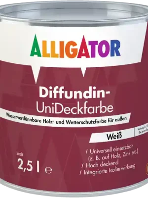 Super-Preis Alligator Diffundin-Unideckfarbe getönt 2,5 Liter