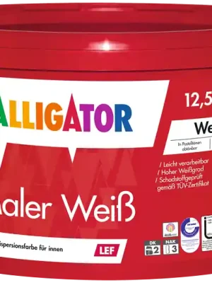 Alligator Maler Weiß LEF Weiß 12,5 Liter Preisreduziert