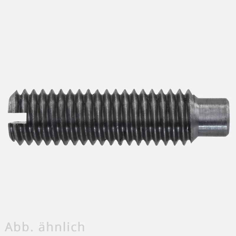 Top-Angebot 100 Gewindestifte M5x20 mm - DIN 417 - mit Schlitz und Zapfen - blank