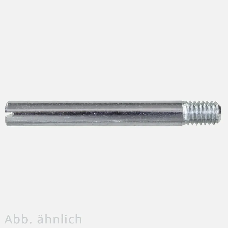 100 Gewindestifte M5x30 mm - DIN 427 - mit Schlitz und Kegelkuppe - verzinkt Neu Im Sortiment