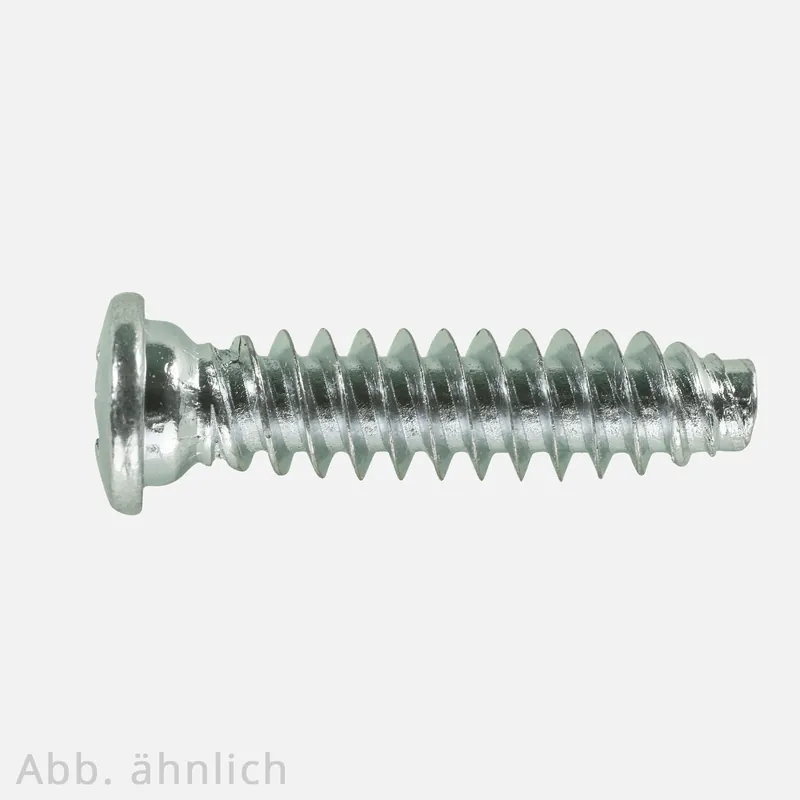 Bestpreis 1000 Euroschrauben 6,3x9, Pan Head.PZ, Doppelganggewinde galv. Blau verzinkt