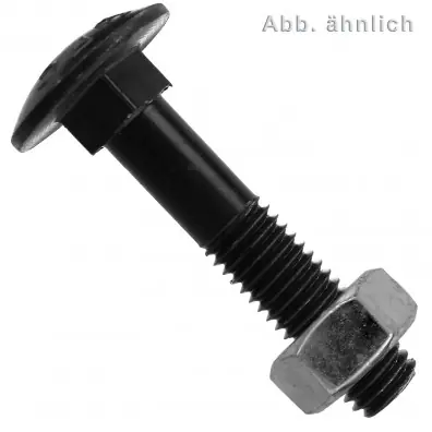 1 Schlossschraube DIN 603 - M20x160 mm - Flachrundkopf - blank Begrenztes Angebot