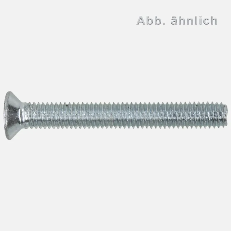Zertifiziert 1000 Gewindefurchende Schrauben M6x10mm - DIN 7500 Form M - PZ - verzinkt