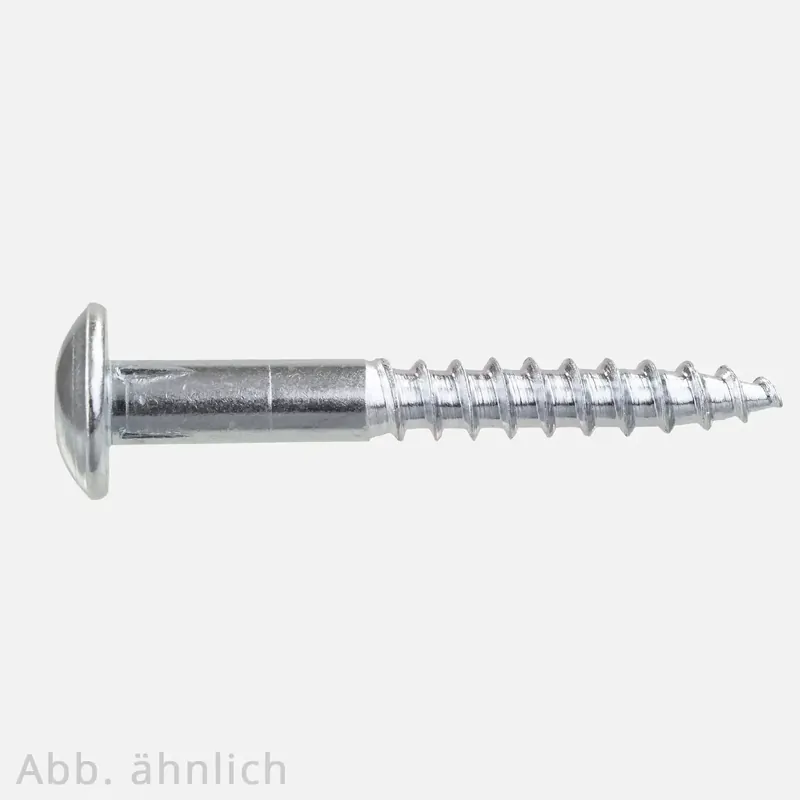 Garantierte Lieferung 50 Diebstahlhemmende Sicherungsschrauben mit unlösbarem Vernietungsstift, Flachkopf mit Innensechskant verzinkt 8x70 mm