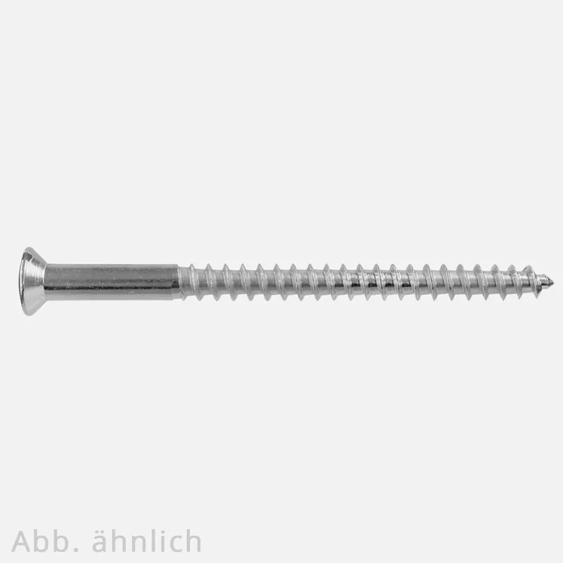 500 Holzschrauben DIN 95 Messing LiSeKo vernickelt 2,5x20 mm Top-Preis