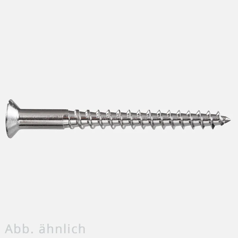 Angebot 200 Holzschrauben 3x10 mm - Senkkopf - DIN 97 - Messing vernickelt