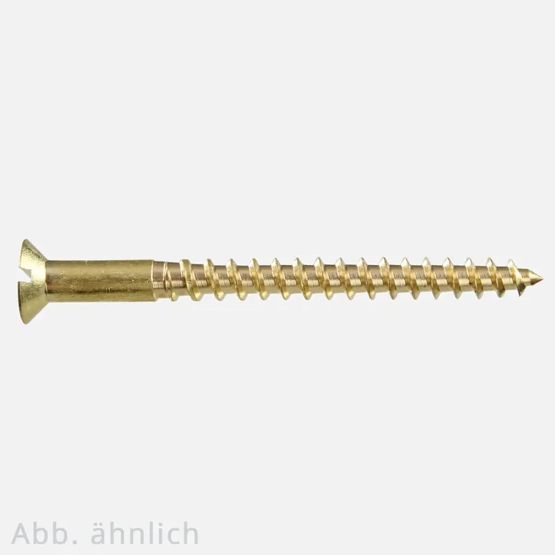 Saisonangebot 100 Holzschrauben 8x50 mm - Senkkopf - DIN 97 - Messing