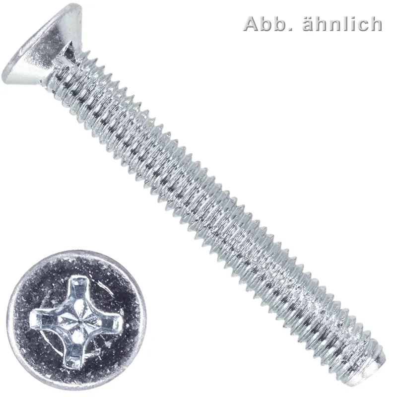 500 Senk-Schneidschrauben M6x35mm - DIN 7516 Form D - PH - verzinkt Sonderangebot