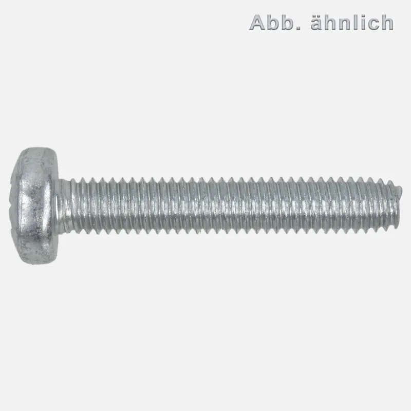 1000 Gewindefurchende Schrauben M2x12mm - DIN 7500 Form C - PZ - verzinkt Schnäppchen
