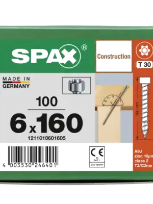 SPAX WIROX Zylinderkopfschraube T-STARplus VG TX30 6 x 160 100 Stk Jetzt Bestellen