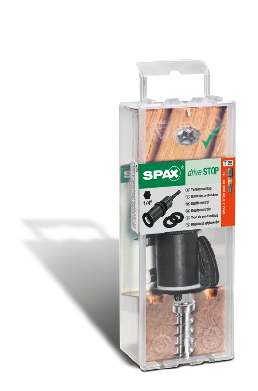 Letzte Chance SPAX Drive STOP Einschraubhilfe mit Tiefenanschlag und 1x T25 Bit
