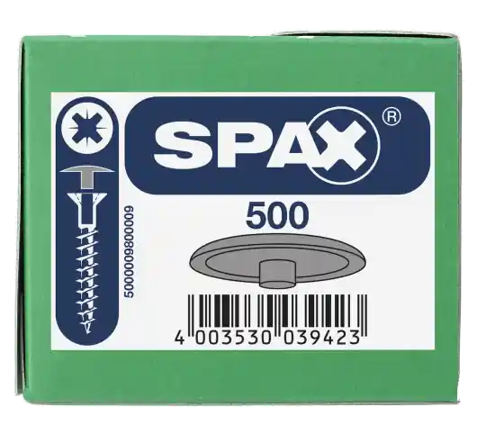 SPAX Kunststoff-Abdeckkappen für SPAX mit Kopflochbohrung, grau, 500 Stück Bestseller