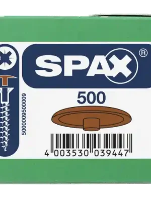Heißes Angebot SPAX Kunststoff-Abdeckkappen für SPAX mit Kopflochbohrung, rehbraun, 500 Stück