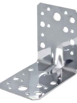 Winkelverbinder Edelstahl rostfrei mit Rippe 105x105x90x2,5 mm 1 Stk Finale Aktion