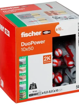 Begrenztes Angebot fischer DuoPower 10 x 50 - 50 Stk