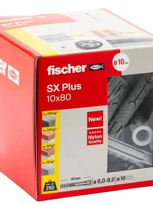 Markenprodukt fischer Dübel SX Plus 10x80 - 25 Stk