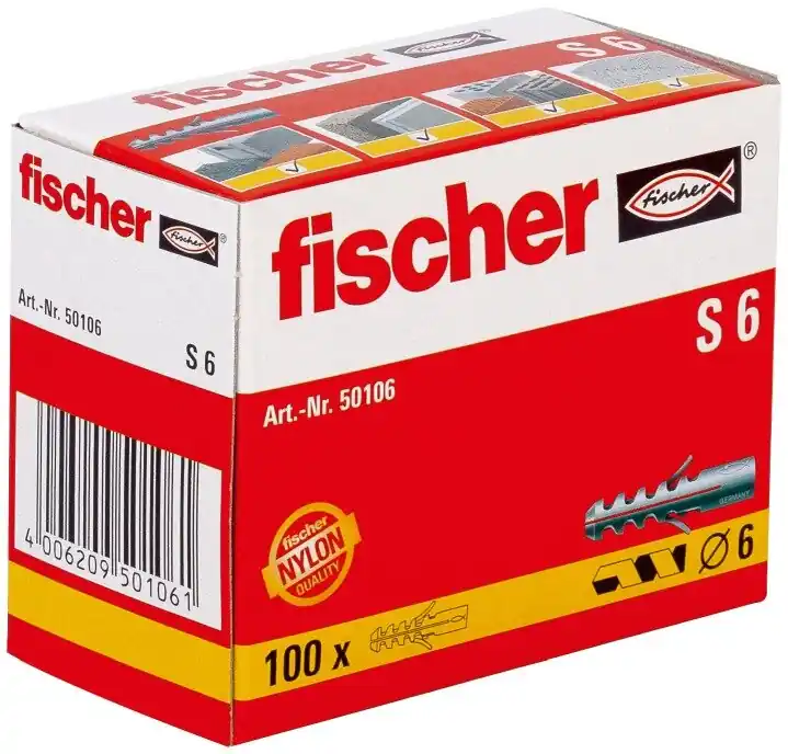 fischer Dübel S 6 Neuheit